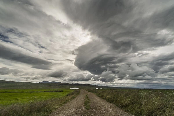Supercell storm, Bogarnes, Iceland, Polar Regions