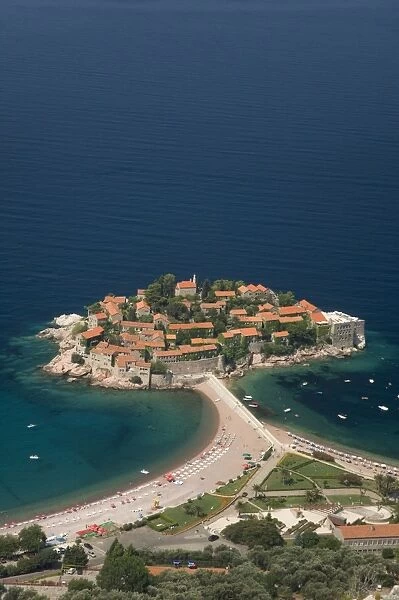 Sveti Stefan and Adriatic coastline