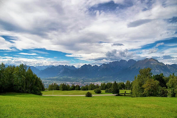 View of the Dolomites, Alpe Nevegal, Belluno, Veneto, Italy, Europe
