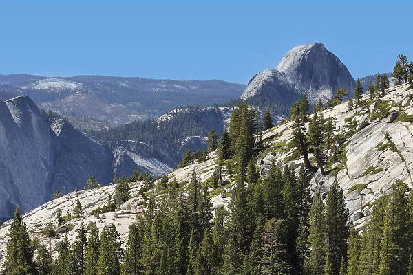View from Olmsted Point to Half Dome, Yosemite National Park, UNESCO World Heritage Site