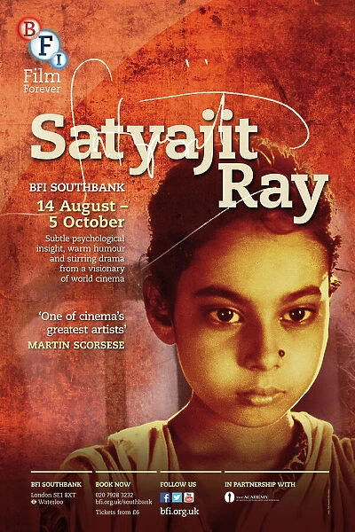 Poster for Satyajit Ray Season at BFI Southbank (14 August - 5 October 2013)