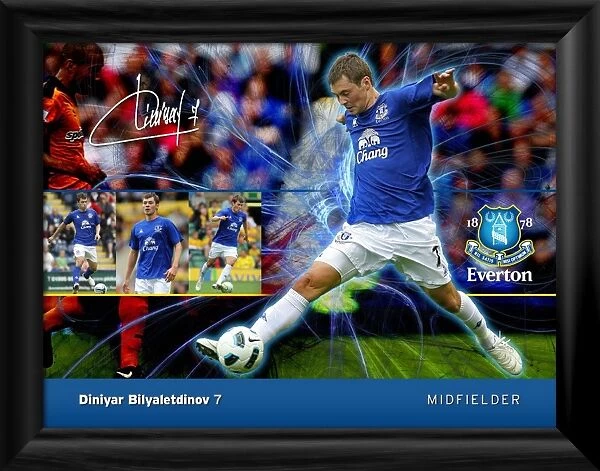 Everton FC - Diniyar Bilyaletdinov Player Profile Framed Print