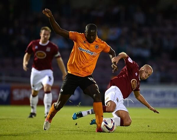 Guttridge vs Nouble: A Battle in the Capital One Cup Clash between Northampton Town and Wolverhampton Wanderers