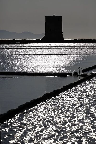 Salt Pans in Trapani, Sicily, Italy