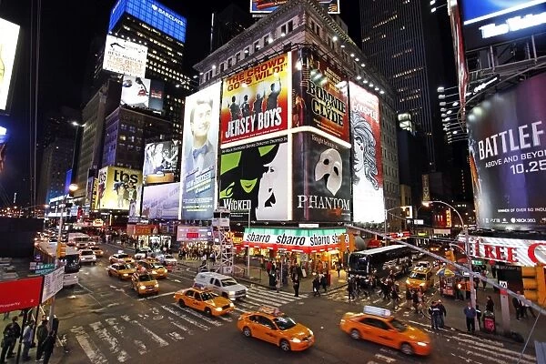 Times Square at night in New York