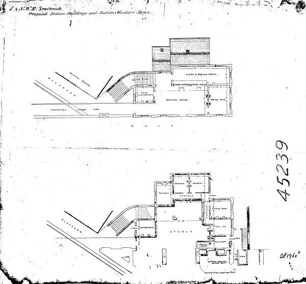 L & N.W.R Smethwick - Proposed Station Buildings and Station Masters House [N.D]