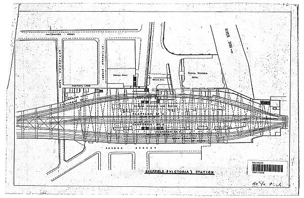 Sheffield Victoria Station Track layout Plan [N.D]