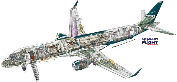 Embraer Lineage 1000 cutaway