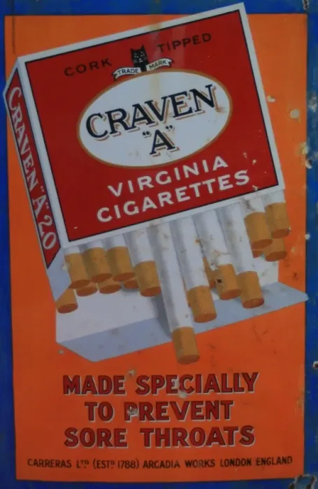 cigarette craven Vintage Empty 'A' 10 Packet (with original slider) Framed Print of Craven A