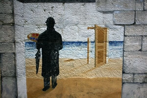 The Man on the Wall, Swiss Graffiti, Saint Imier, Switzerland