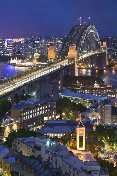 Australia, New South Wales, Sydney, Sydney Harbour Bridge from The Rocks Area