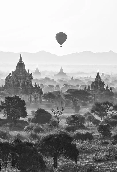 Bagan at sunrise, Mandalay, Burma (Myanmar)