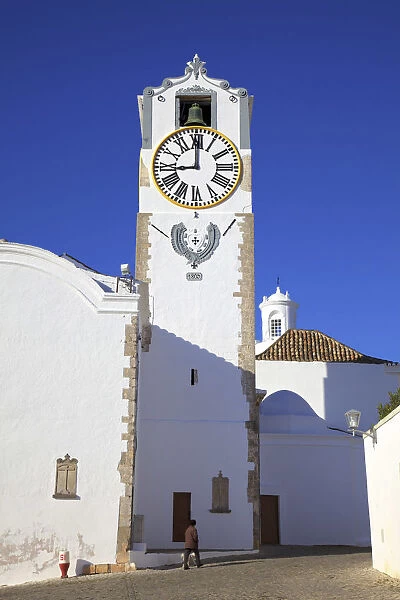 Clock Tower, St Maria of the Castle Church, Tavira, Eastern Algarve, Algarve, Portugal
