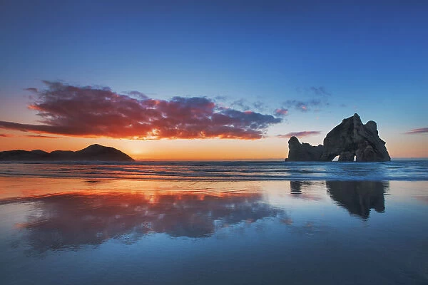 Coast landscape with Archway Islands - New Zealand, South Island, Tasman, Golden Bay
