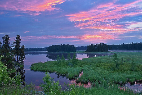 Dawn on Middle Lake Kenora, Ontario, Canada