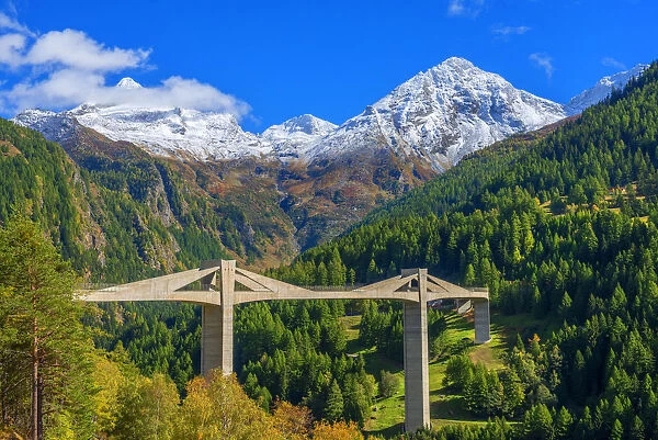 Ganter bridge of Simplon pass road, Valais, Switzerland
