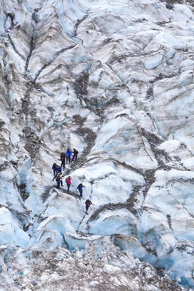 Guided glacier walk, Fox Glacier, West Coast, South Island, New Zealand