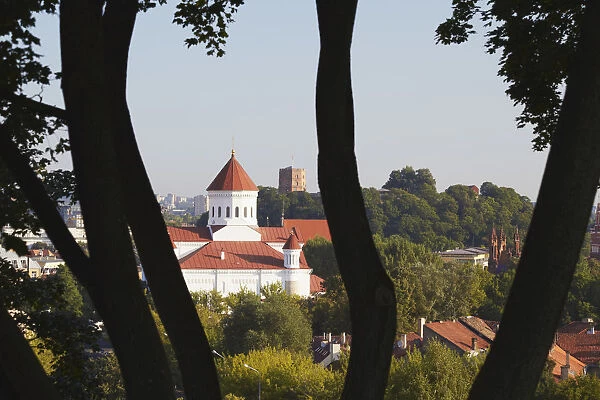 Lithuania, Vilnius, View Of Church Of The Holy Mother Of God