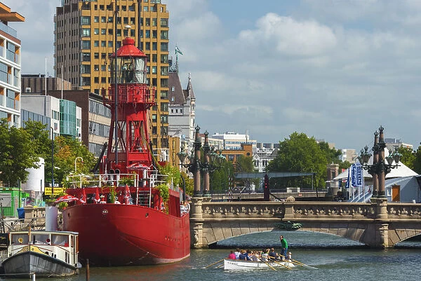 Netherlands, South Holland, Rotterdam, Leuvehaven, Havenmuseum, Lightship