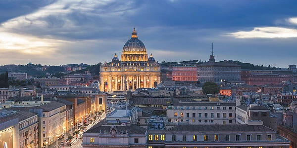 Wallpaper Rome, Italy, panorama, The Vatican, St. Peter's Square for mobile  and desktop, section город, resolution 2048x1173 - download