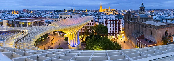 Spain, Andalucia, Seville Province, Seville, Plaza de la Encarnacion, Metropol Parasol