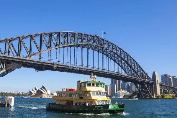 Calamita 3D In Resina Sydney Opera House E Harbour Bridge - Souvenir Di Viaggio Artigianale, Regalo Creativo