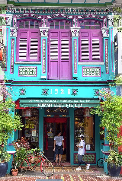Traditional Peranakan boutique shop Rumah Bebe, Katong, Singapore