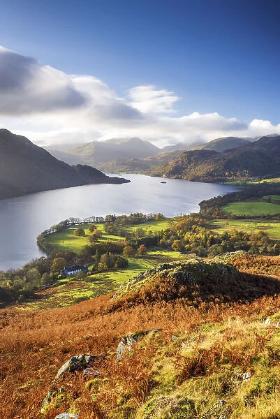 View From Green Hill over Ullswater, Lake District National Park, Cumbria, England