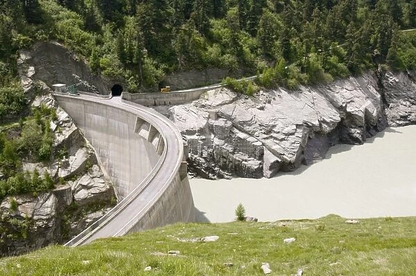 An HEP dam above Zermatt Switzerland