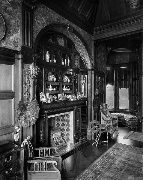 View of the boudoir, Gallowhill House, Paisley. Date: 1890