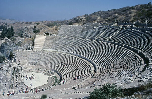 20078118. TURKEY Aegean Coast Ephesus View over Theatre which dates