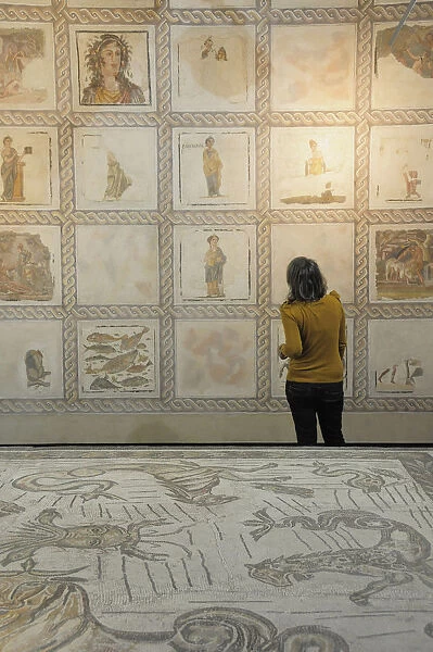 Italy, Lazio, Rome, Esquiline Hill, Palazzo Massimo, Museo Nazionale Romano, mosaics