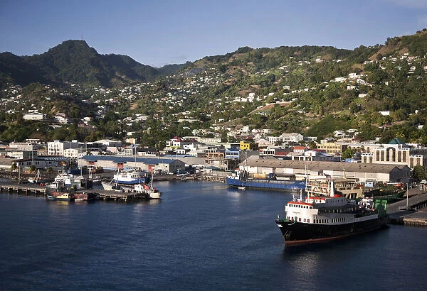 Saint Vincent and the Grenadines, Saint Vincent, Kingston, View over the port
