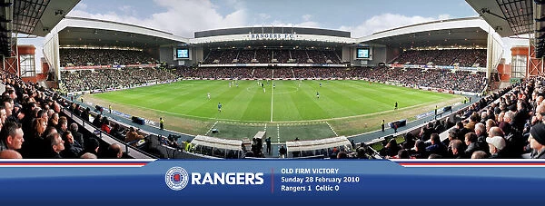 Old Firm Victory Framed Panoramic Print