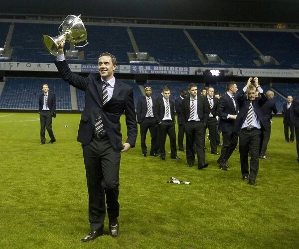 Rangers FC: David Weir's Triumphant Co-operative Cup Victory Celebration at Ibrox (2011)