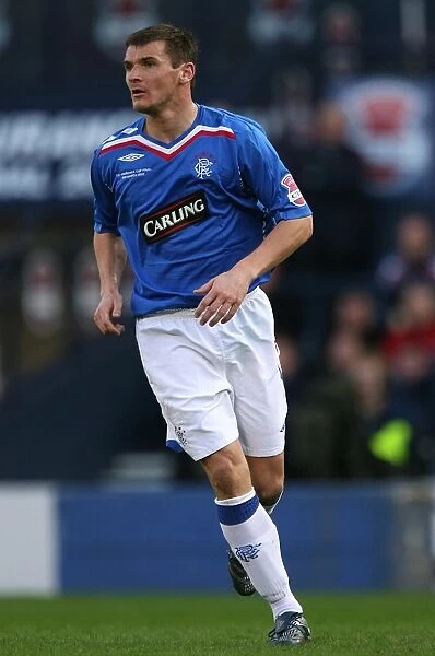 Rangers FC's Glory: Lee McCulloch Lifts the CIS Insurance Cup after Victory over Dundee United (2008)