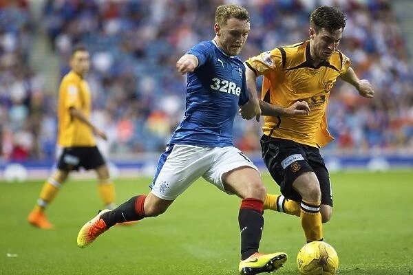 Rangers Lee Hodson Honors Past Glory at Ibrox Stadium during Betfred Cup Clash against Annan Athletic
