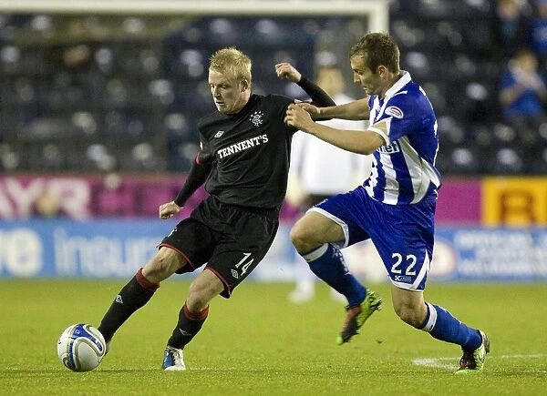 Rangers Steven Naismith Scores the Second Goal Against Kilmarnock in CIS Insurance Cup Quarter-Final at Rugby Park (2-0)