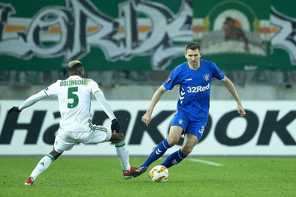 Rangers vs Rapid Vienna: McAuley in Action at Europa League's Allianz Stadion
