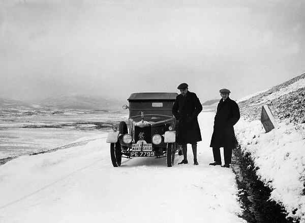 1926 Monte Carlo Rally. Winner Hon V.A. Bruce and co driver Bill Brunell with their A.C