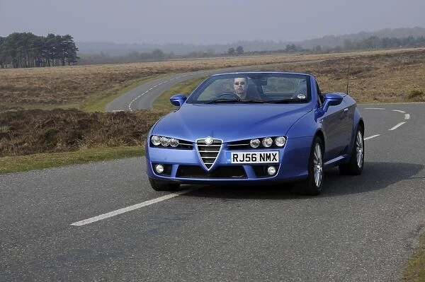 2006 Alfa Romeo Spyder driving in New Forest