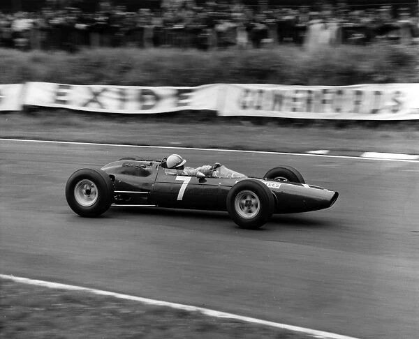 British Grand Prix Brands Hatch 1964. John Surtees driving a Ferrari to third place