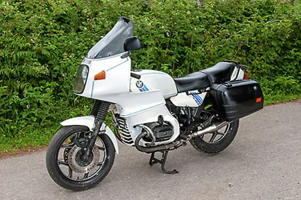 BMW R100 1988 White and Blue Print Art Prints, Posters