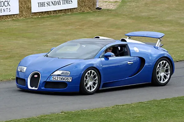 Bugatti Veyron Grand Sport Blue Print 2009 Goodwood Art
