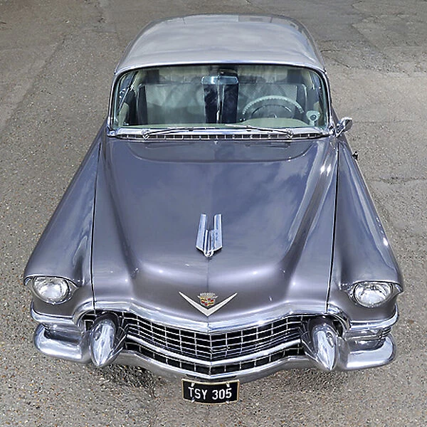 Cadillac Coupe de Ville 1955 Silver & white