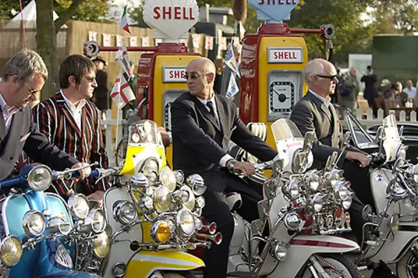 Goodwood Revival Mod Scooter Print Art Prints, Posters