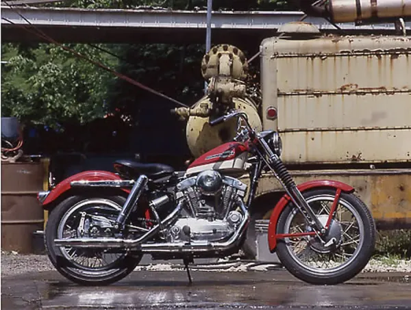 Harley-Davidson Sportster Print - Classic Motorcycle Image. Art