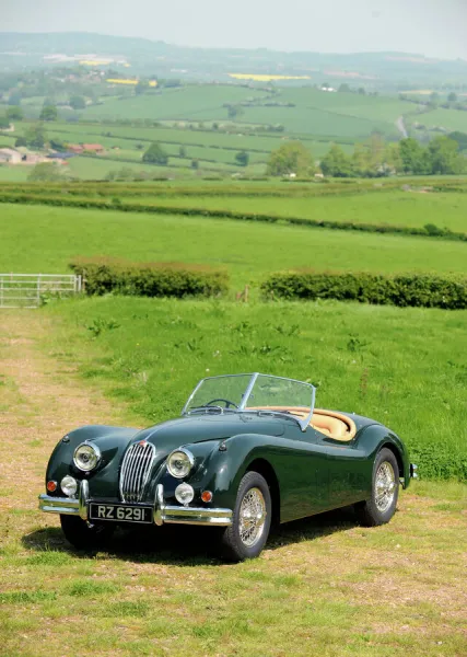 Jaguar XK140 Roadster, 1968, Green, dark