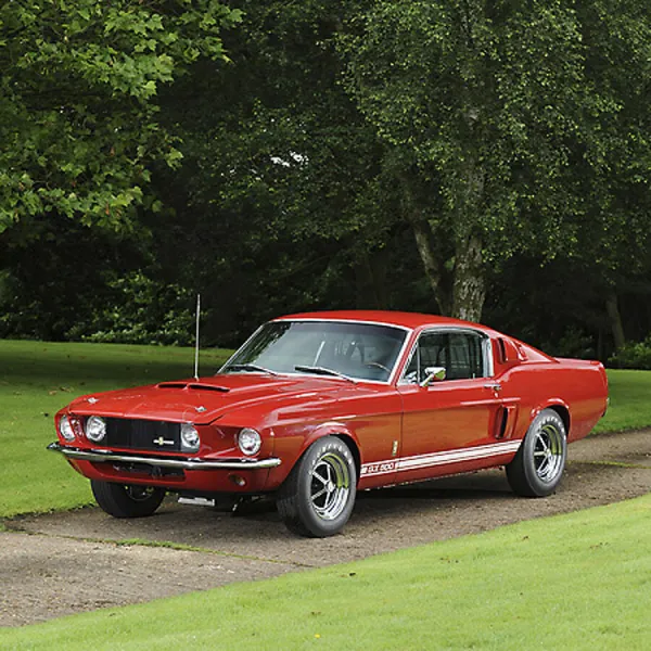 Shelby GT500 Mustang 1967 Red & white & white