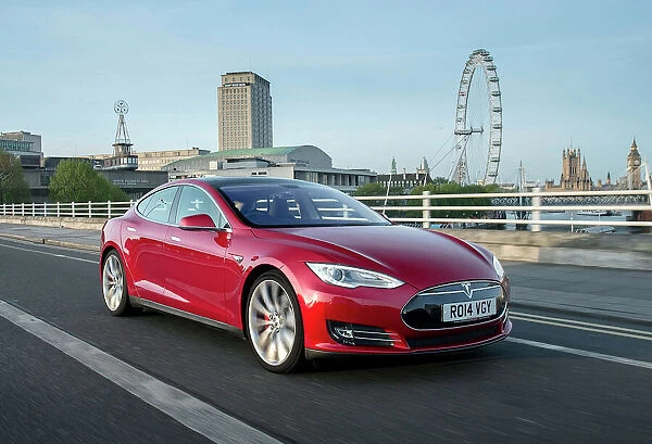 Tesla Model S (electric 4-door sports)